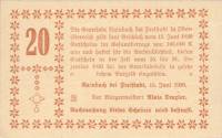 (№1920) Банкнота Австрия 1920 год "20 Heller"