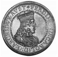 (№1654km985) Монета Австрия 1654 год 2 Thaler