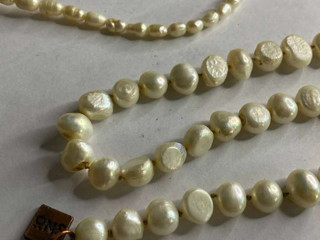 Ожерелье из жемчуга натурального, 2 шт