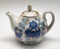 Чайник заварочный Городницы фарфор ручная роспись высота 12 см