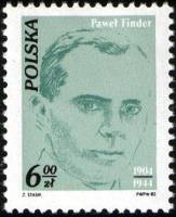 (1982-034) Марка Польша "П. Финдер"    Деятели польского рабочего движения III Θ