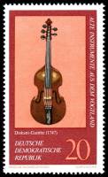 (1977-028) Марка Германия (ГДР) "Скрипичный альт"    Музыкальные инструменты III Θ