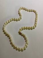 Ожерелье из жемчуга натурального, замок золото 585 пр, 42 см