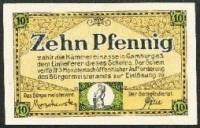 (№1919) Банкнота Германия 1919 год "10 Pfennig"