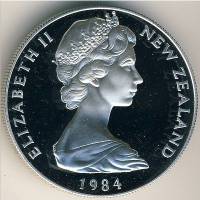 (№1984km54a) Монета Новая Зеландия 1984 год 1 Dollar (Чатем Острова Черный Робин)