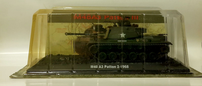 &quot;Танки мира&quot;, модель М48А3 Patton 2-1968 (в коробке-блистере)