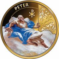 (№2012) Монета Фиджи 2012 год 1 Dollar (Святой Петр - Апостол Апостолов)