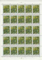 1975-106  Лист (25 м 5х5) СССР Купальница европейская  Флора III O