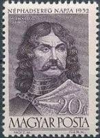 (1952-053) Марка Венгрия "Янош Хуньяди"    День народной армии. Венгерские полководцы III Θ