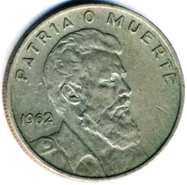 (1962) Монета Куба 1962 год 40 центаво &quot;Камило Сьенфуэгос&quot;  Медь-Никель  XF