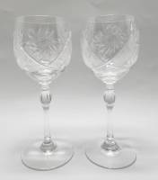 Бокалы на высокой ножке хрусталь 2 шт