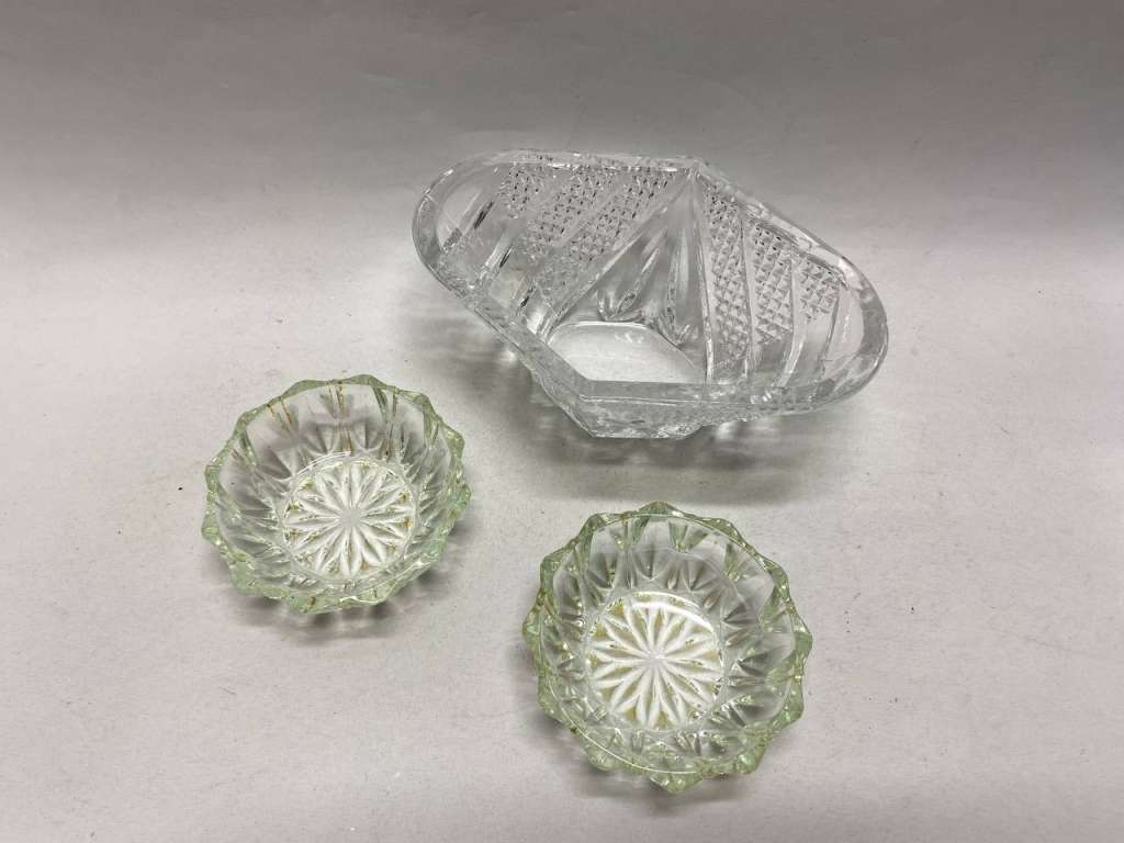 Салатник ладья и 2 креманки