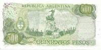 (,) Банкнота Аргентина 1975 год 500 песо "Хосе де Сан-Мартин" Decreto-Ley  UNC
