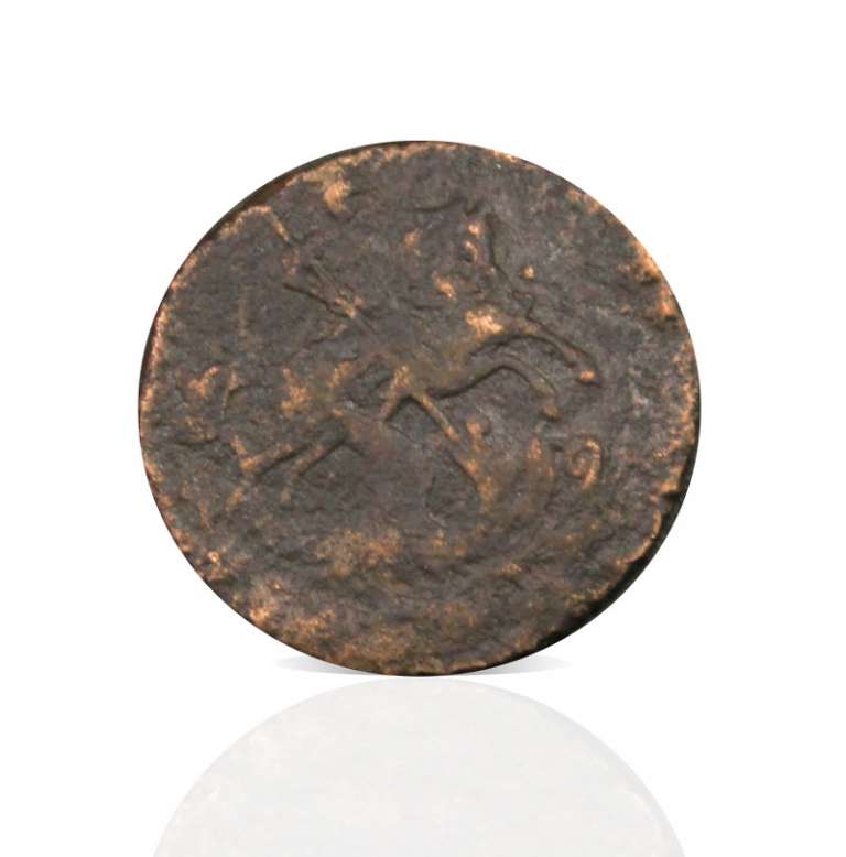 (1757) Монета Россия 1757 год 1/4 копейки   Полушка  VF