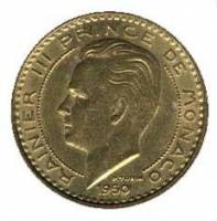 (№1950km132) Монета Монако 1950 год 50 Francs