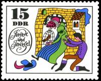 (1969-020) Марка Германия (ГДР) "Сказка (3)"    Фольклор III Θ