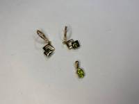 Серьги 1 пара и подвеска под золото с камнями бижутерия