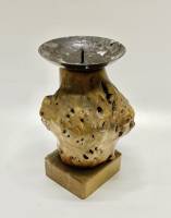 Подсвечник из капа сувеля 19 см 