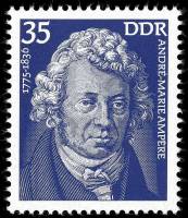 (1975-020) Марка Германия (ГДР) "Андре-Мари Ампер"    Известные личности III Θ