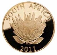 (№2011) Монета Южная Африка 2011 год 25 Rand (Нобелевский Лауреат - Прозаик Джон Максвелл Кутзее)
