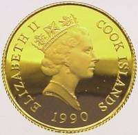 () Монета Острова Кука 1990 год 250  ""    AU