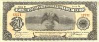 (№1914P-S526) Банкнота Мексика 1914 год "20 Pesos"