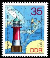 (1975-041) Марка Германия (ГДР) "Пенемюнде"    Маяки III Θ