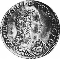 (№1734km85) Монета Монако 1734 год 3 Sols (Pezzetto)