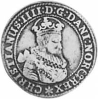 (№1628km6) Монета Норвегия 1628 год 1/4 Speciedaler