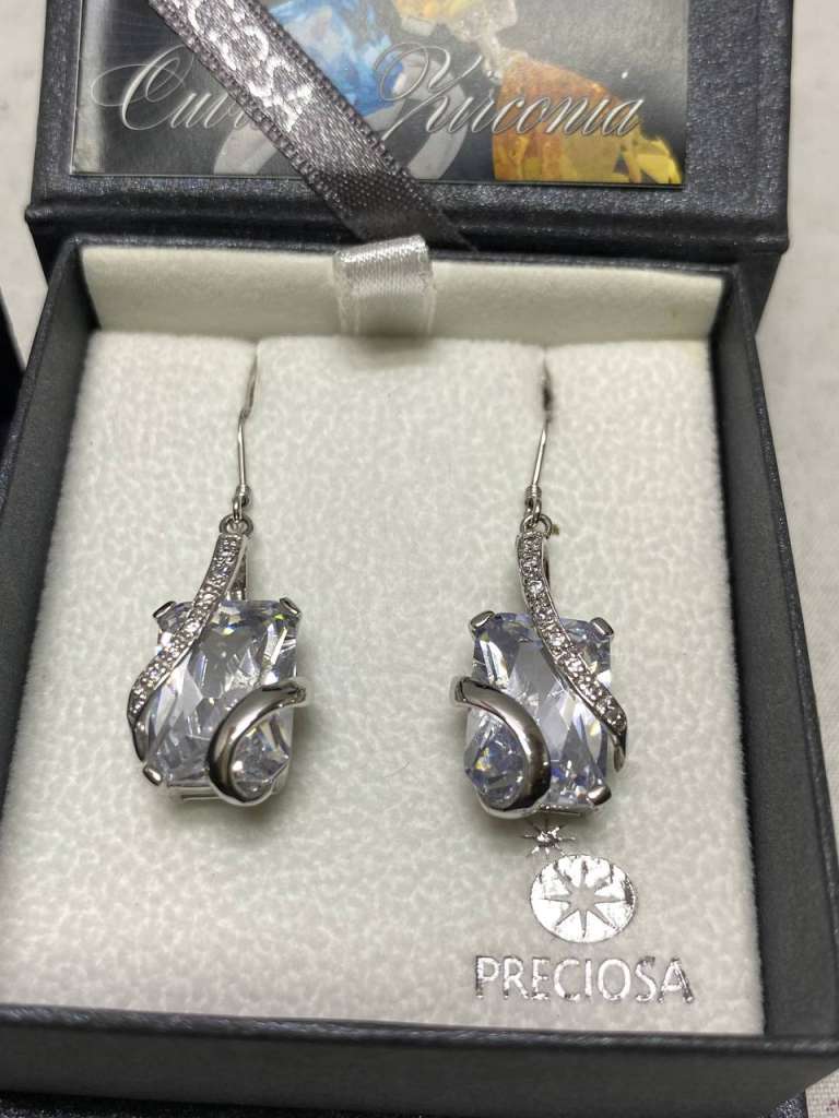 Серьги хрусталь, Чехия