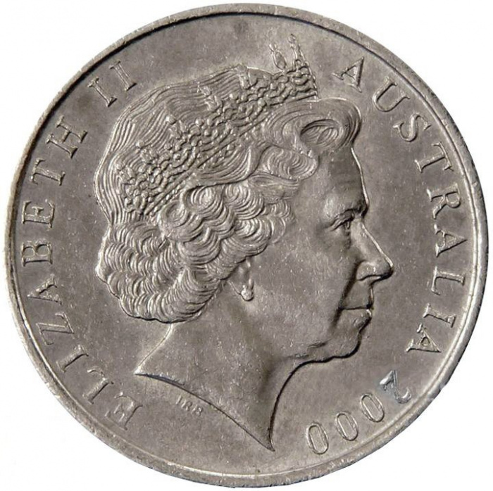 () Монета Австралия 1999 год 5  &quot;&quot;   Медь-Никель  UNC
