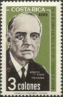 (№1963-639) Марка Коста-Рика 1963 год "Роберто Ф Киари", Гашеная
