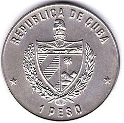 (1990) Монета Куба 1990 год 1 песо &quot;XI Панамериканские игры. Бейсбол&quot;  Медь-Никель  UNC