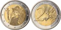 (008) Монета Словения 2014 год 2 евро "Барбара Цилли"  Биметалл  UNC