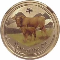 () Монета Австралия 2009 год 50 центов ""  Биметалл (Серебро - Ниобиум)  PROOF