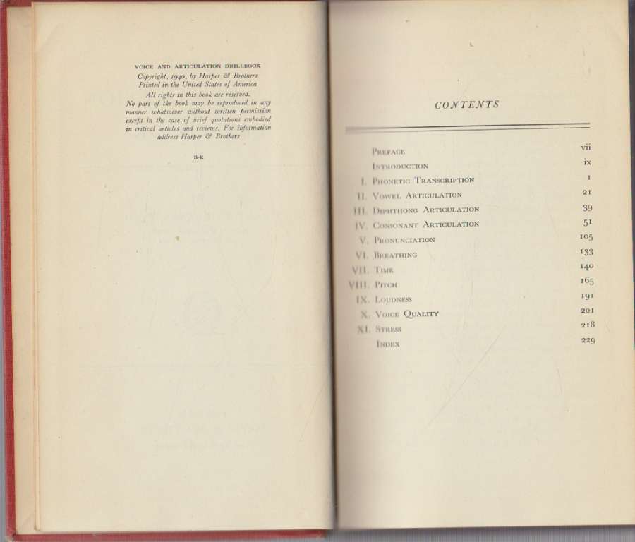 Книга &quot;Voice and articulation drillbook&quot; 1940 G. Fairbanks Нью-Йорк Твёрдая обл. 234 с. Без илл.