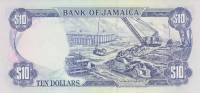 (№1991P-71d.1) Банкнота Ямайка 1991 год "10 Dollars" (Подписи: G)