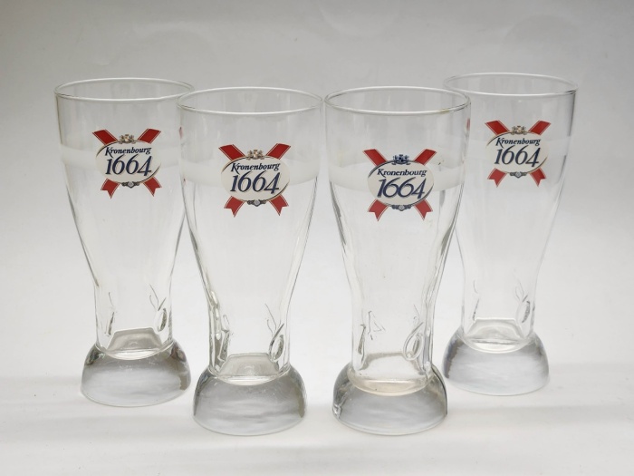 Бокалы для пива 0.25 л 4 штуки Kronenbourg 1664
