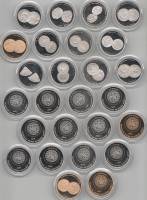 2019-2021спмд 13 штук Набор жетонов Россия Редкости музея истории денег  Гознак  PROOF