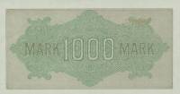 (1922) Банкнота Германия 1922 год 1 000 марок "Вод знак Водоворот" 3-й выпуск  UNC
