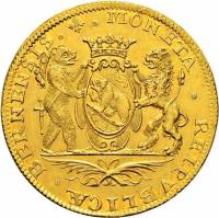 (№1680km53 (Торговля Чекана)) Монета Швейцария 1680 год 4 Ducat (Торговля Чекана)