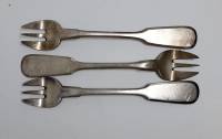 Набор десертных вилок, 3 шт., Krupp Berndorf, длина - 14 см., посеребрение, Австрия (сост. на фото)