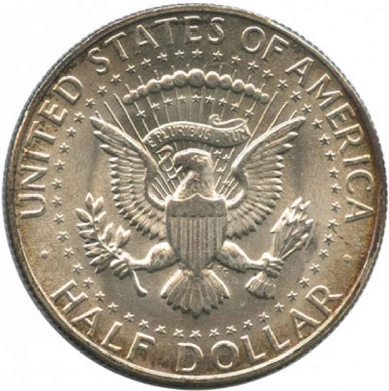 (1968d) Монета США 1968 год 50 центов  2. Серебро, 400 Кеннеди Серебро Ag 400  XF