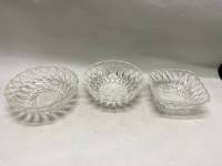 Салатник фруктовница хрусталь СССР, 3 шт