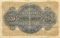 (№1914P-20) Банкнота Швейцария 1914 год "20 Franken/Francs/Franchi"