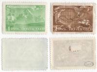 1943-21 22 Серия Набор марок 2 шт СССР  Витус Беринг 200 лет со дня смерти II O