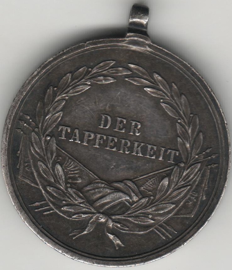 (,) Медаль Австро-Венгрия 1866-1916 год &quot;За храбрость 1 степень, Франц Иосиф I&quot;  Серебро Ag 925  XF