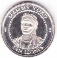 (№1996km44) Монета Сьерра-Леоне 1996 год 10 Leones