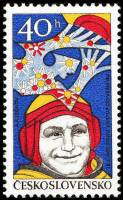 (1977-051) Марка Чехословакия "А. Леонов" ,  III Θ
