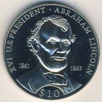 () Монета Либерия 2006 год 10 долларов ""   AU